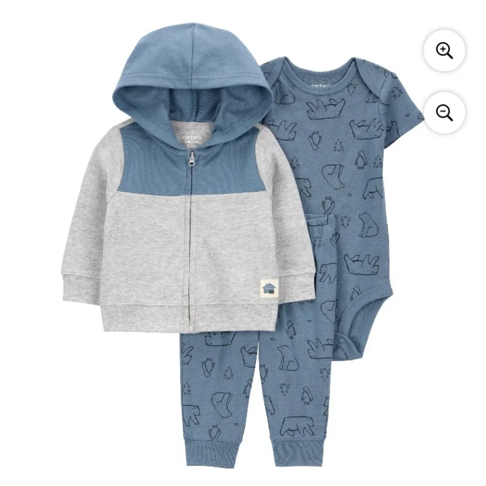 Carter's Baby Hoodie 3-Piece Outfit Set